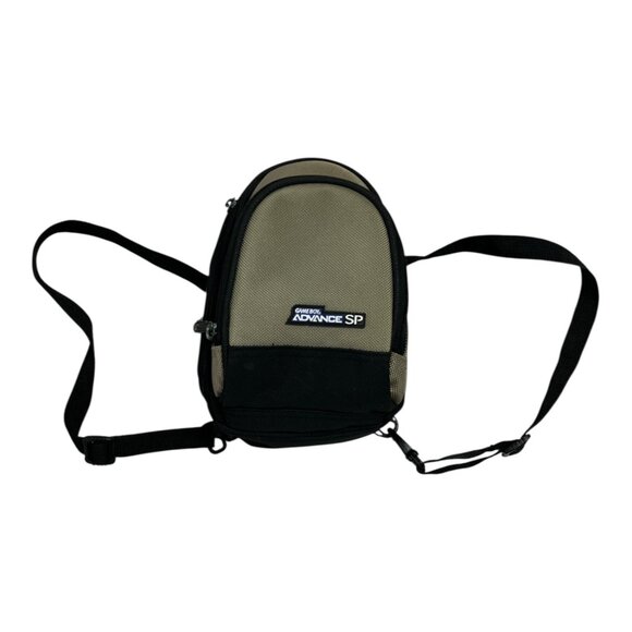 Nintendo Game Boy Advance SP Carrying Case Shoulder Bag Black Gray Early 2000s - Picture 1 of 8